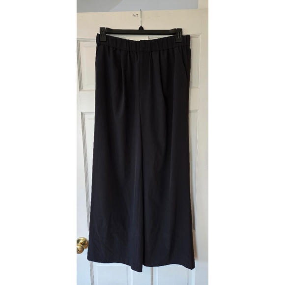 Varley Kayson Black Wide-Leg Pants 29.5in Inseam - Picture 2 of 5